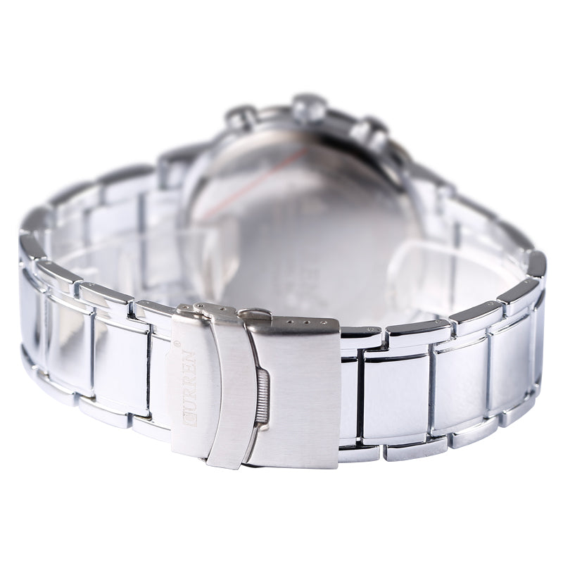 Curren Choronometer Quartz Stainless Steel Watch (Black 4.8cm Dial) - CUR121