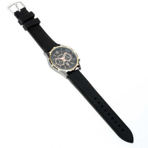 Curren Quartz Men's Watch with Dual Chronograph (Black 4.2cm Dial) - CUR100