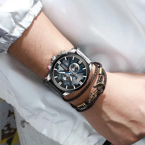 Curren Sports Chronograph Quartz Watch (Dial 4.9cm) - CUR197