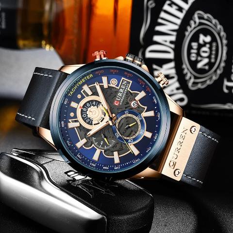Curren Men's New Creative Chronograph Watch (Dial 4.8cm) - CUR196