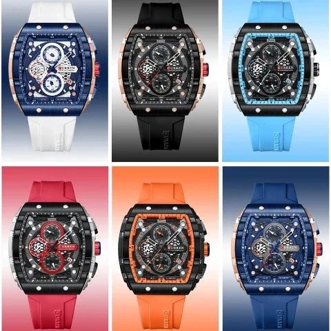 CURREN Men's Sports Rectangular Watch (Dial 4.7cm) - CUR221