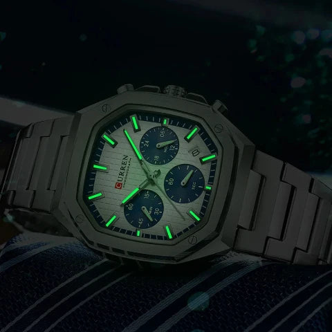 Curren Casual Versatile Men's Square Chronograph Watch (Dial 3.9cm) - CUR232