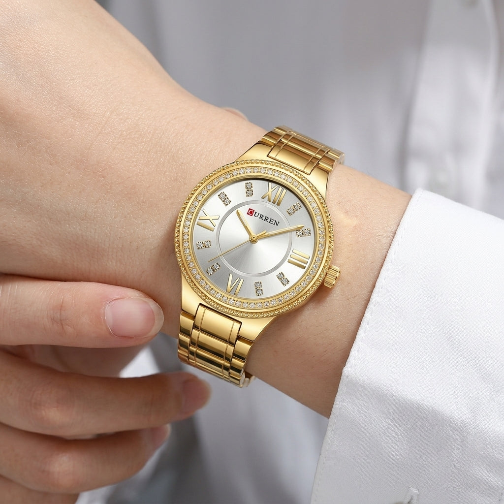 gold white