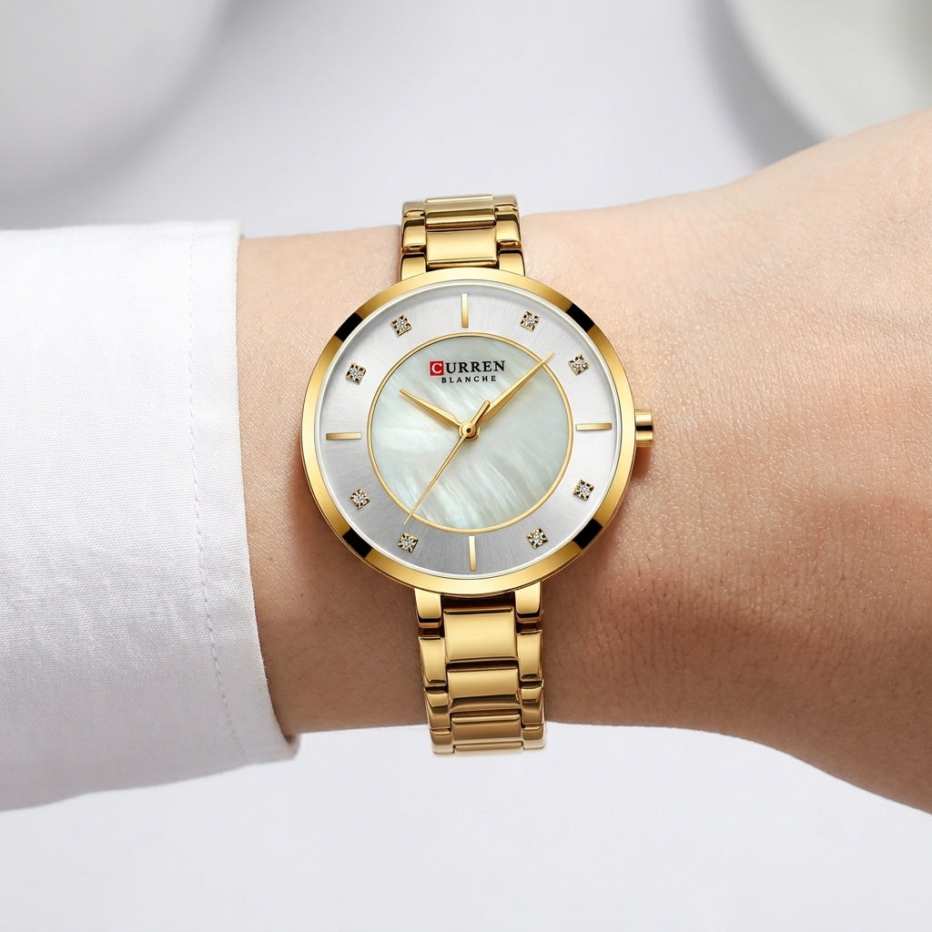 gold white