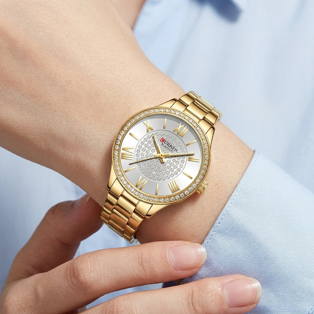 gold white