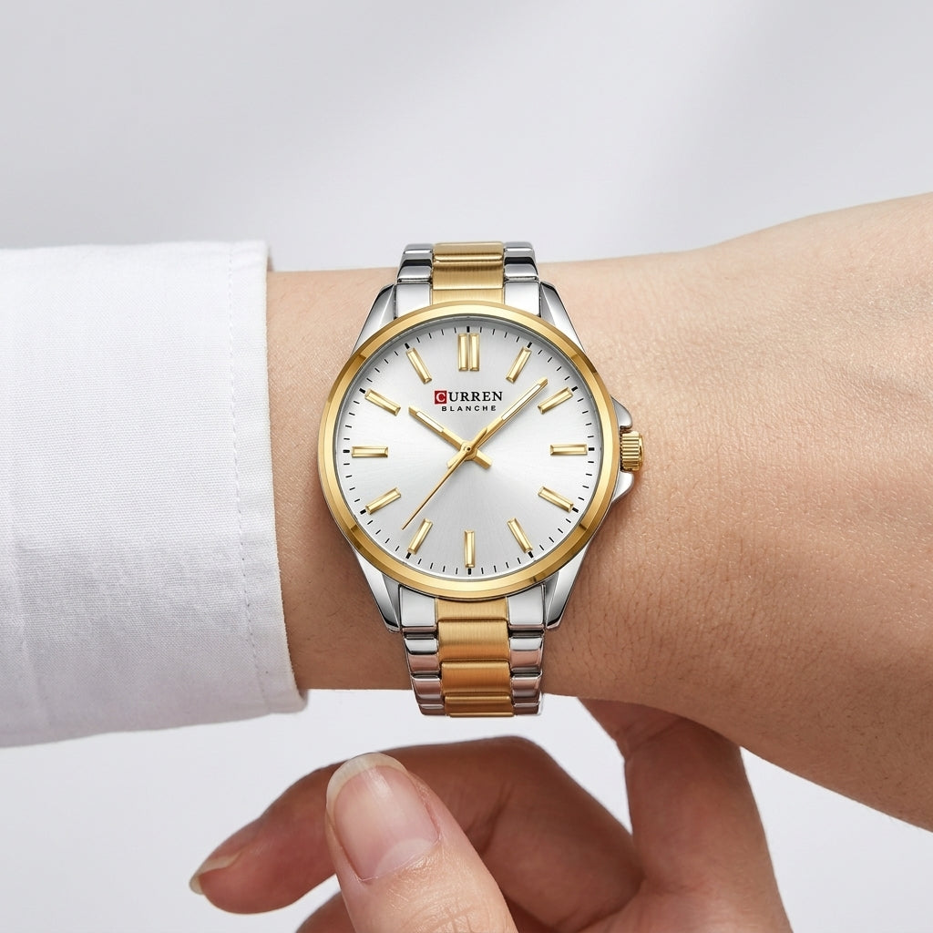 gold white