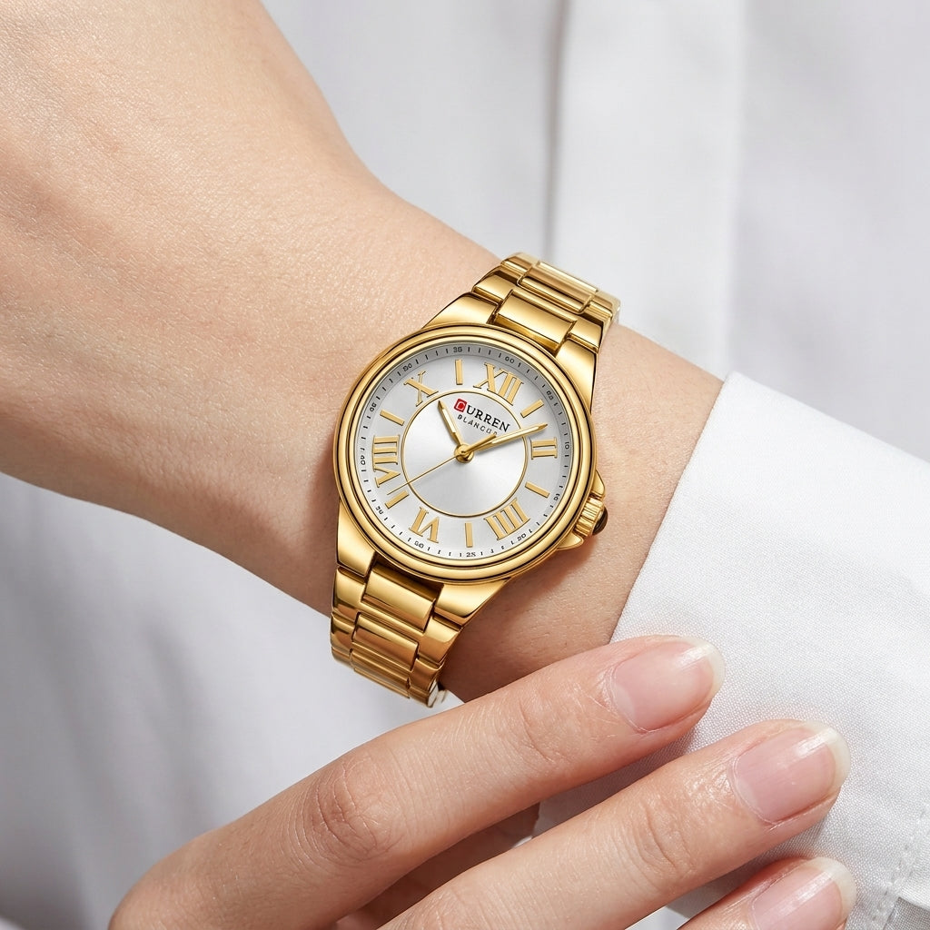 gold white