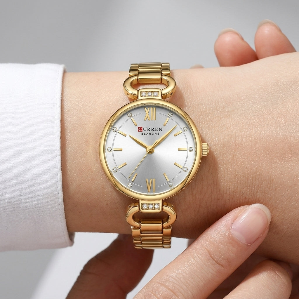 gold white