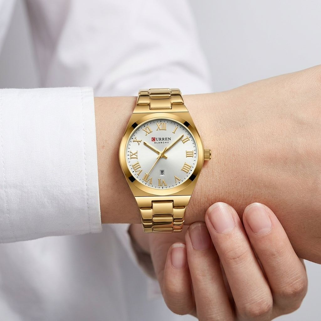 gold white