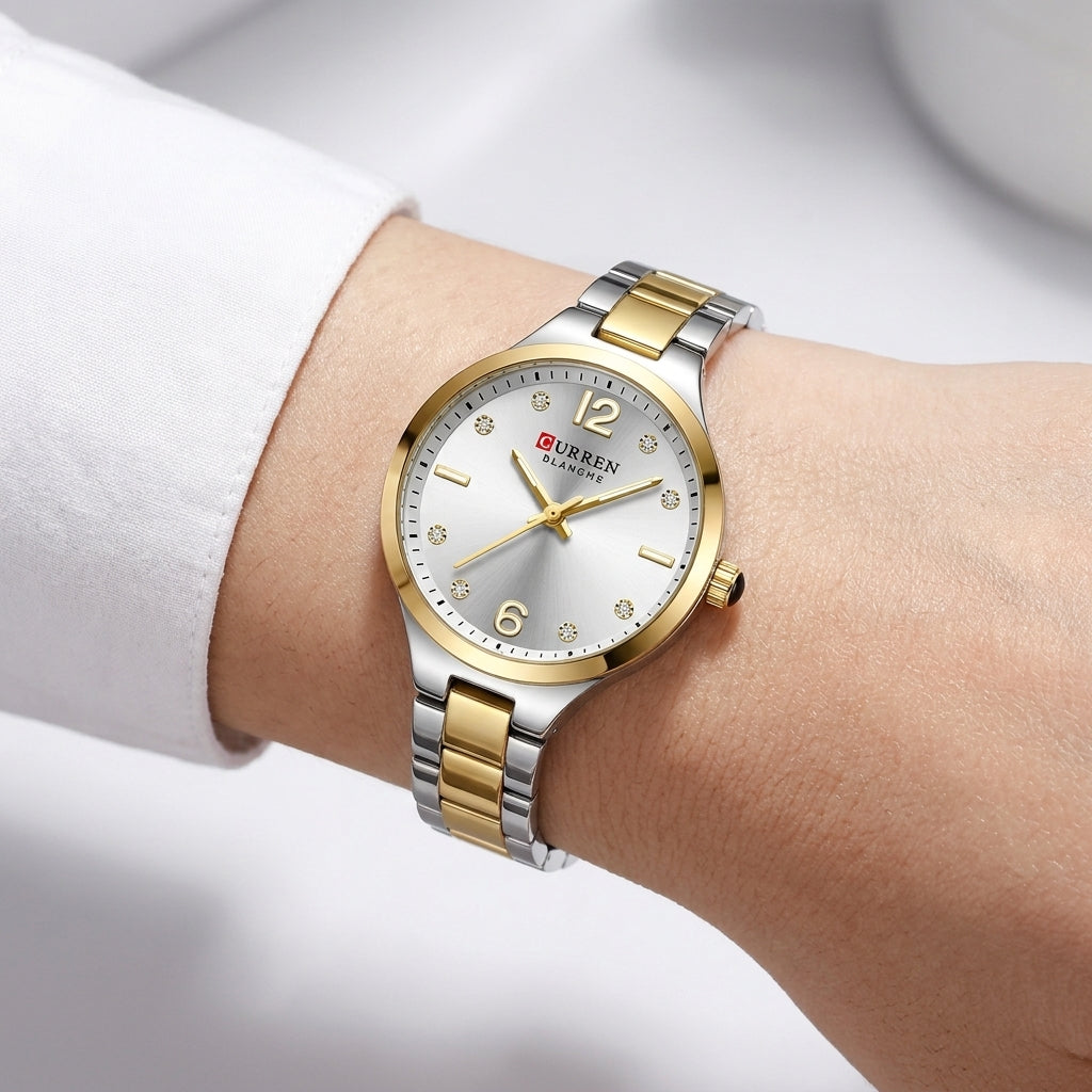 gold white