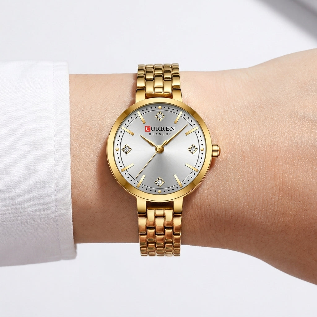 gold white