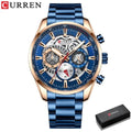 blue with watch