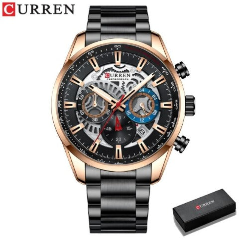 black rose with watch
